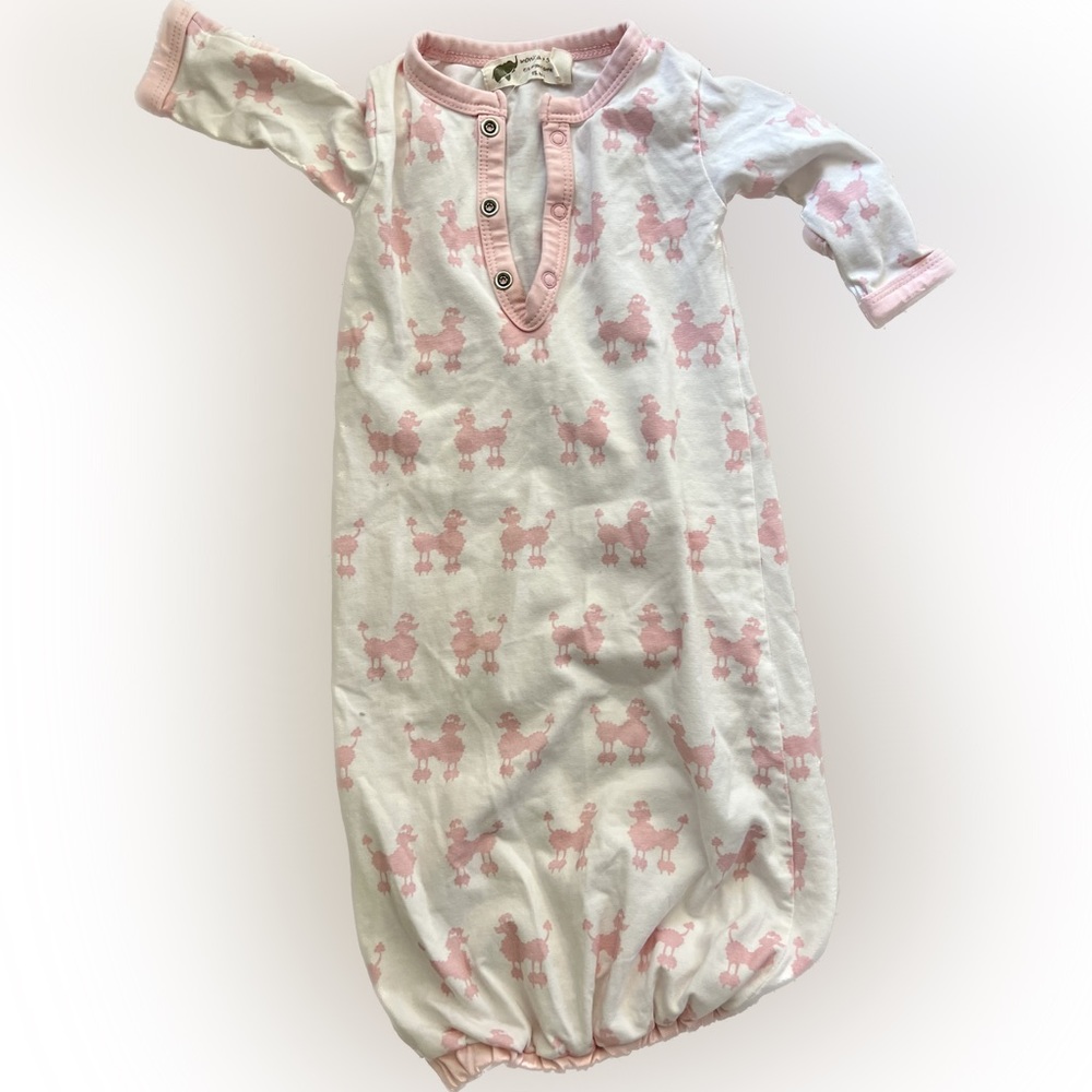 Monica + Andy Soft Touch Sleep Gown, Pink Poodles